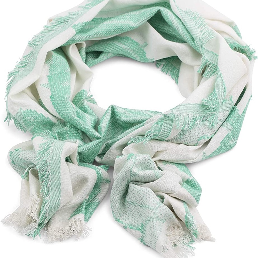 NWT Pedro Pistil scarf-green cactus